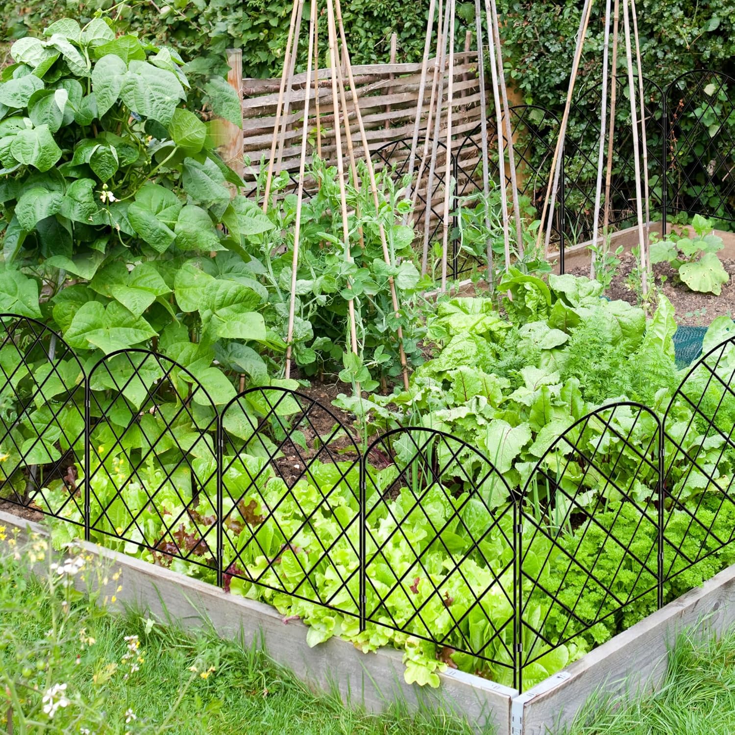 Decorative Garden Fence 61cm (H) x 33cm (W)