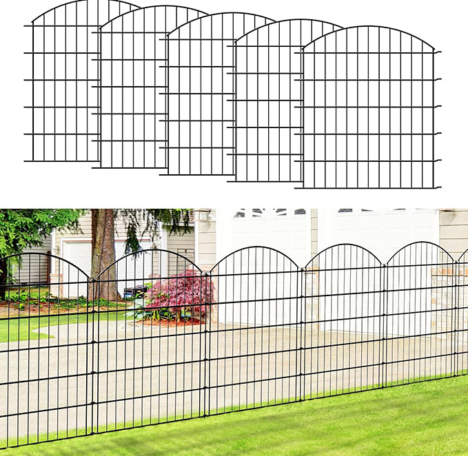 Metal Garden Fence 81cm (H) x 71cm (W)