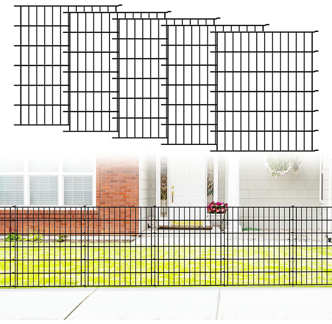 Metal Garden Fence 81cm (H) x 71cm (W)